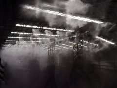 山西晉中車間降塵噴淋安裝調試完畢